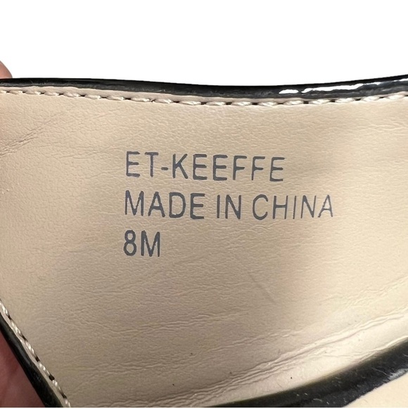 Ellen Tracy Keeffe Open Toe Slingback Wedges 8M - Picture 7 of 9